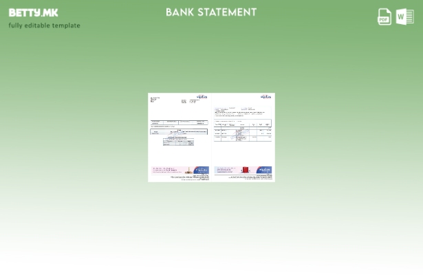 Модерен стил Шаблон за збор страници за извод од банка во Индија Equitas